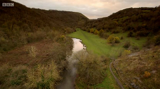 Monsal Dale as seen from the Monsal Viaduct