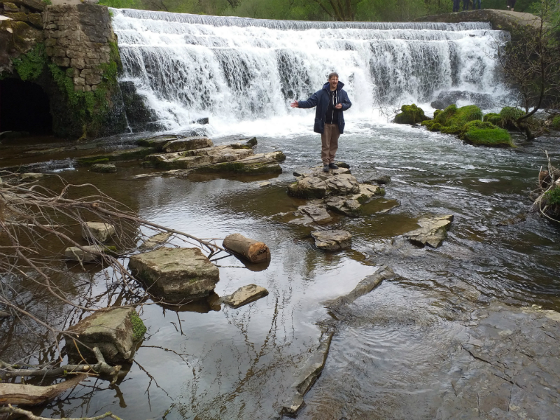 Appreciating the weir in the heart of the Monsal valley