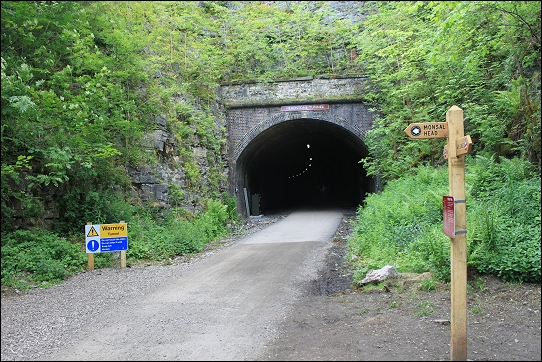 The Headstock tunnel on the Monsal Trail, now re-opened