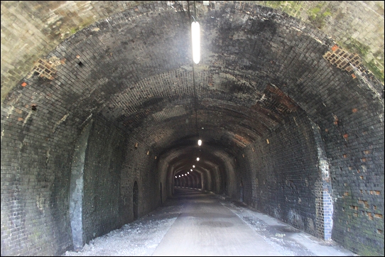 The Headstock tunnel on the Monsal Trail, now re-opened
