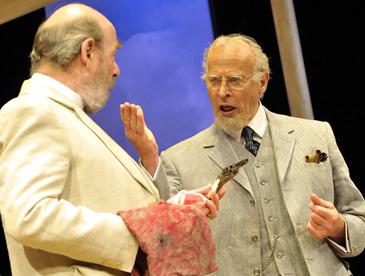 The cast of Murder on the Nile, including Denis Lill