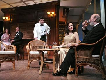 The cast of Murder on the Nile, including Denis Lill