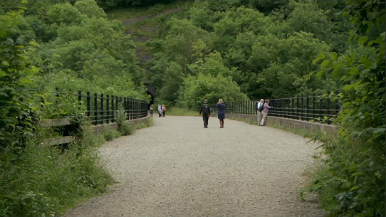 The top of the Monsal Dale viaduct