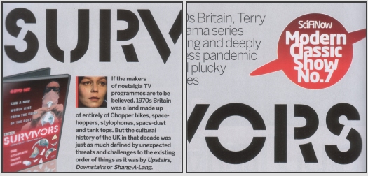 Thumbnail images from the Survivors feature in Issue 13 of SciFiNow magazine