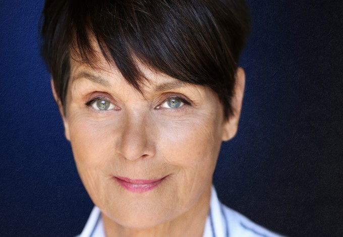 Carolyn Seymour pictured on the cover of her In Conversation release